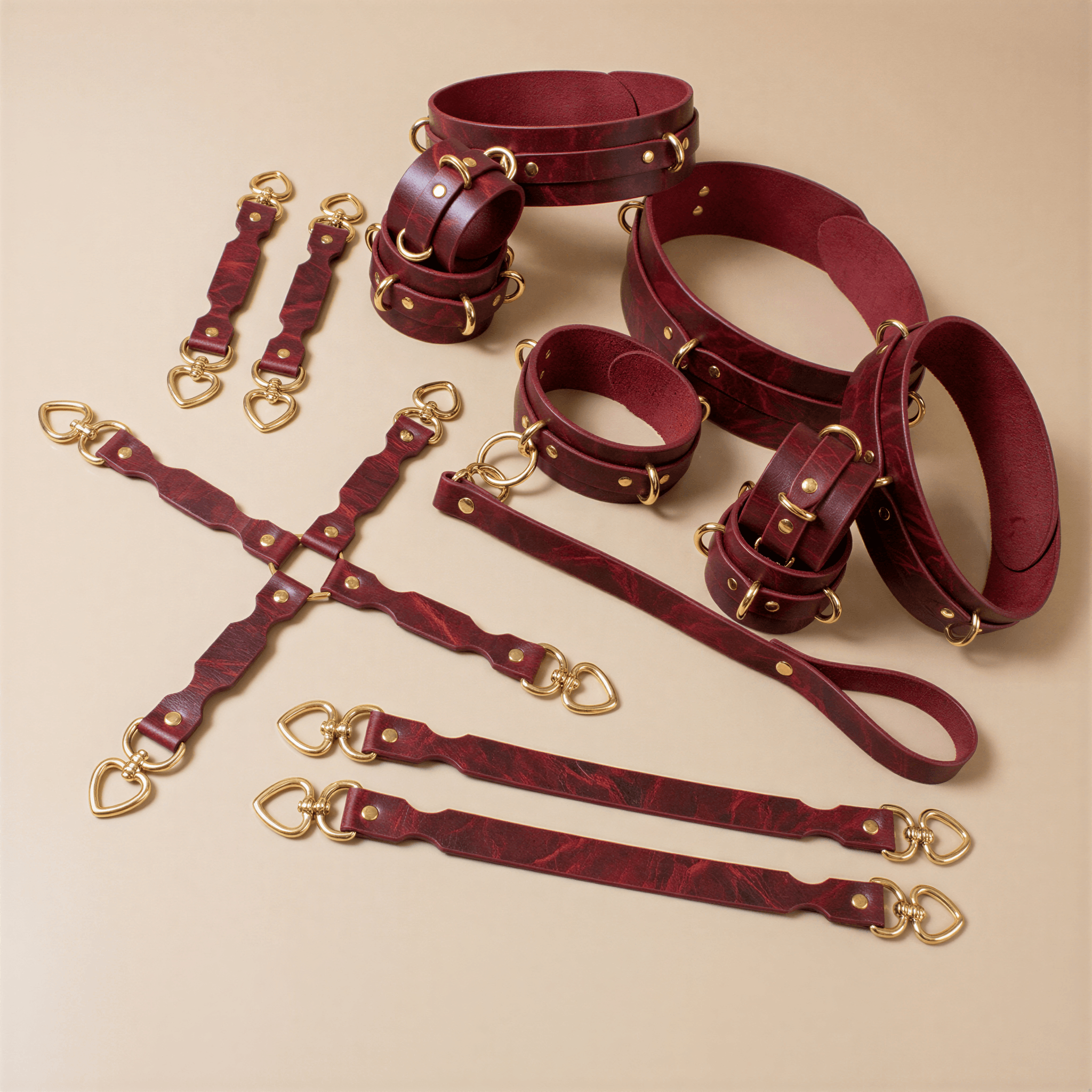 Bondage Gear: Ultimate Italian Leather Set – FetishElites