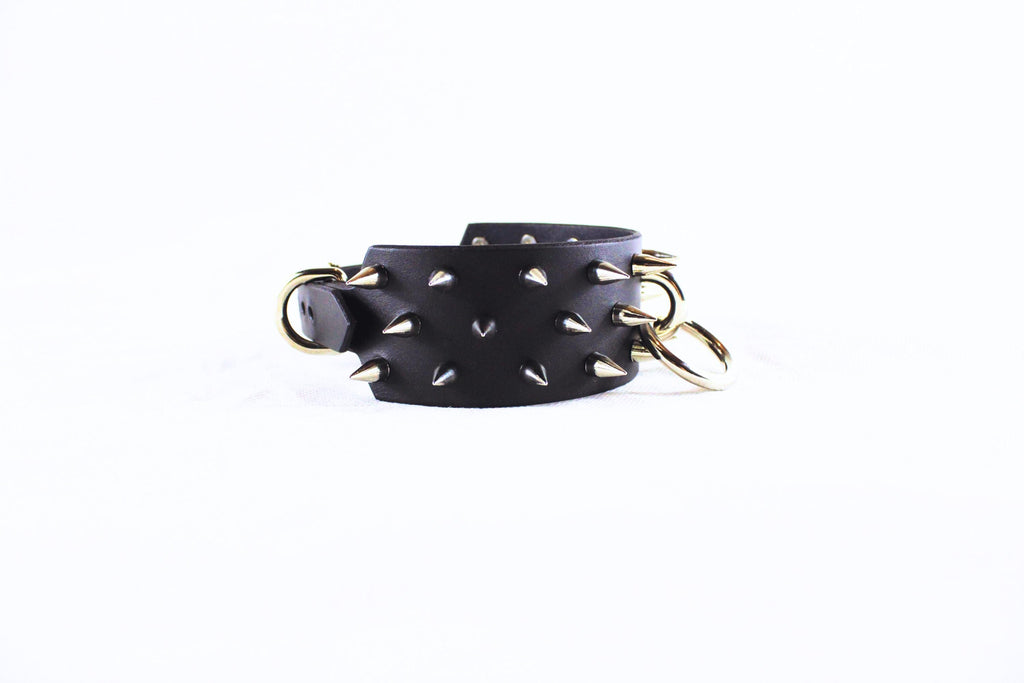 Men Spiked Leather, Collar – Bdsm Collar For Men Spiked Neckband,