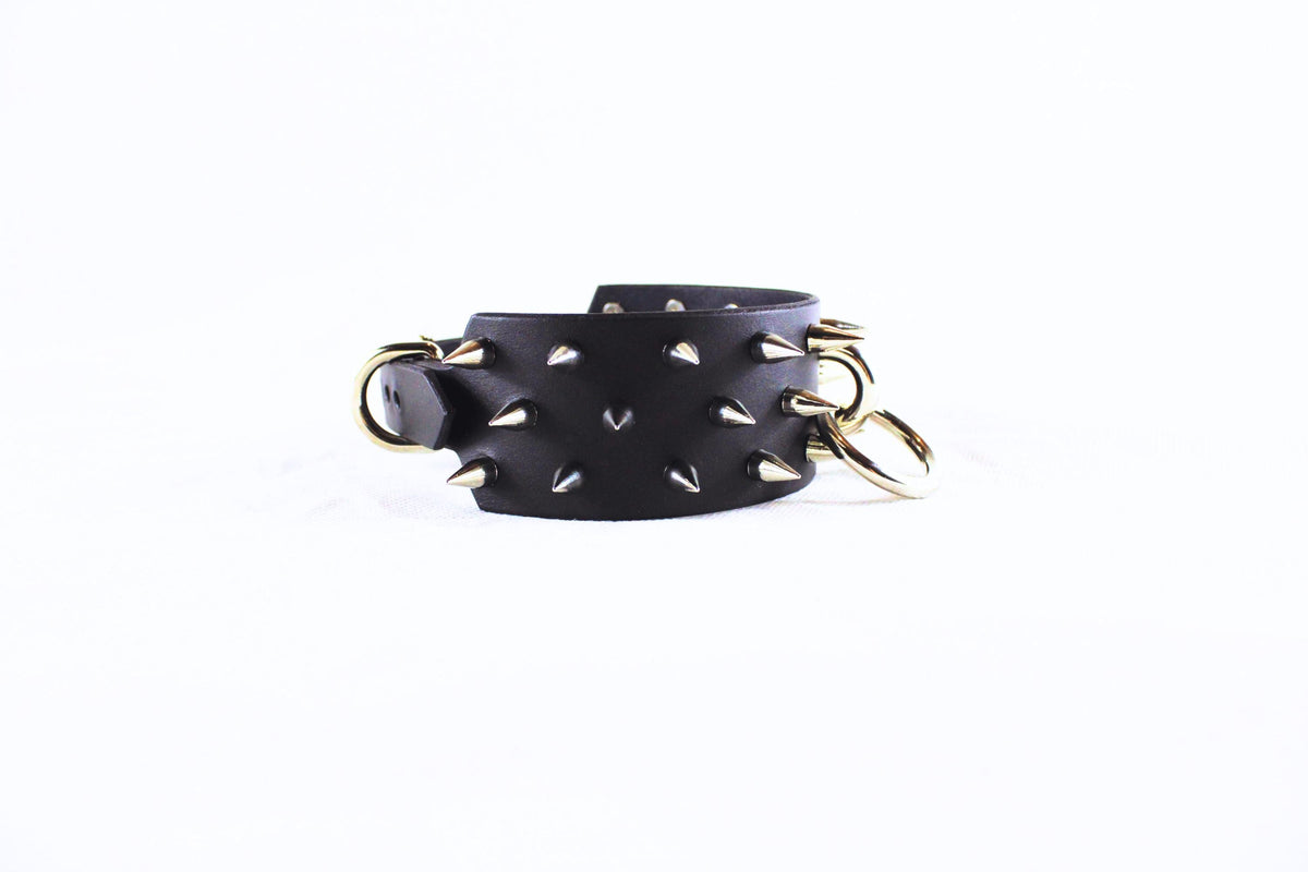 Men Spiked Leather, Collar – Bdsm Collar For Men Spiked Neckband,