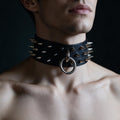 Men Spiked Leather, Collar – Bdsm Collar For Men Spiked Neckband,