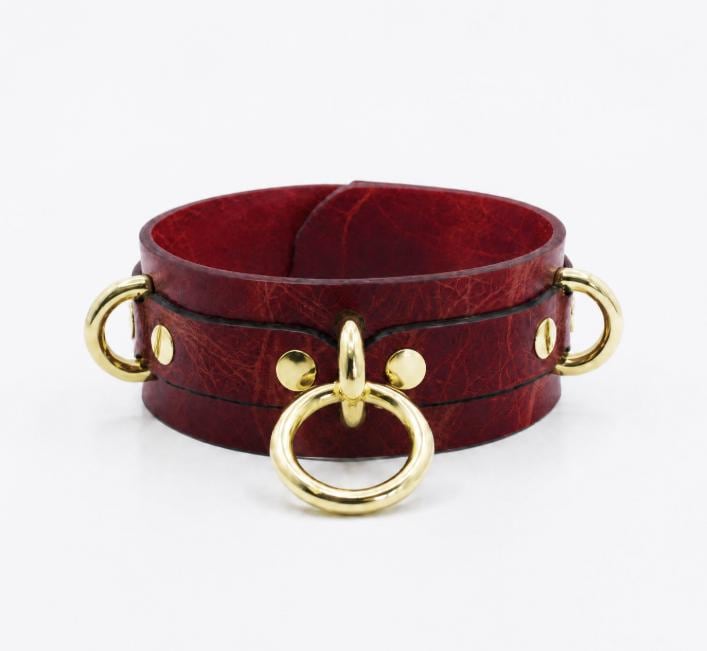Men's Leather O-Ring Choker – BDSM Collar For Men Day