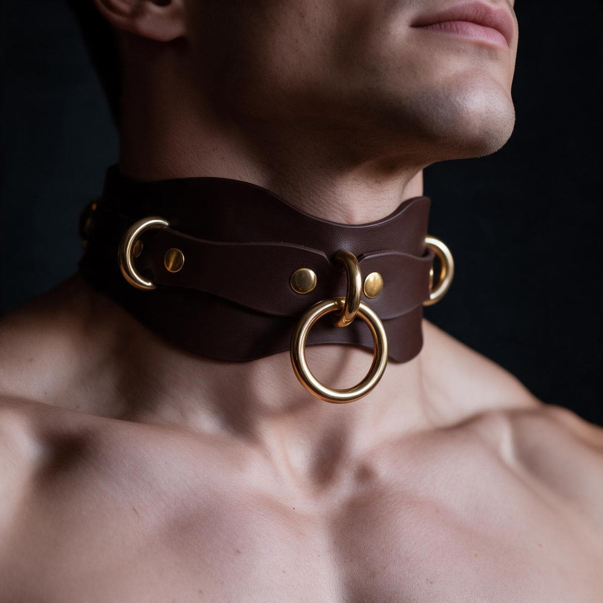 Men Submissive Collar | BDSM Collar For Dom Sub Day Strap Couples