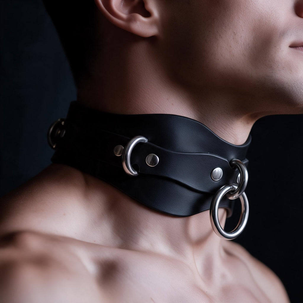 Men Submissive Collar | BDSM Collar For Dom Sub Day Strap Couples