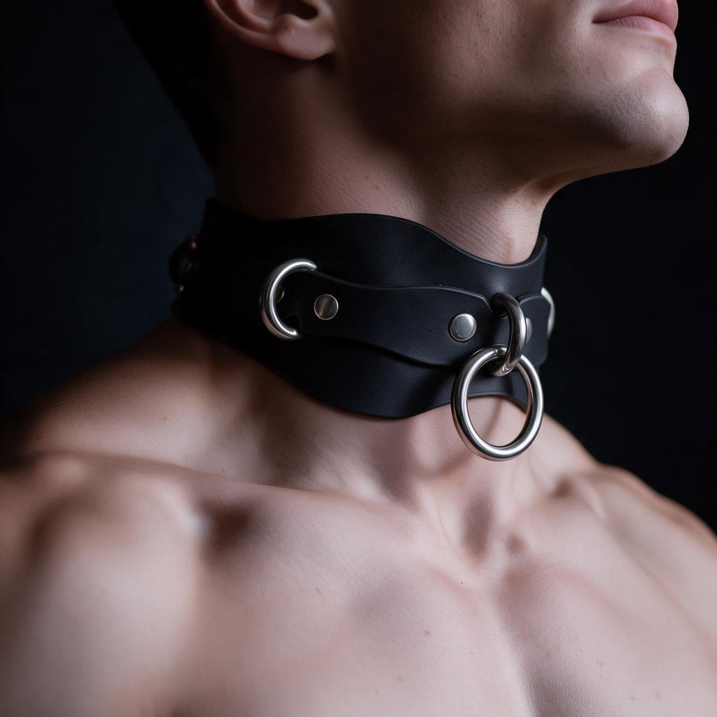 Men Submissive Collar | BDSM Collar For Dom Sub Day Strap Couples