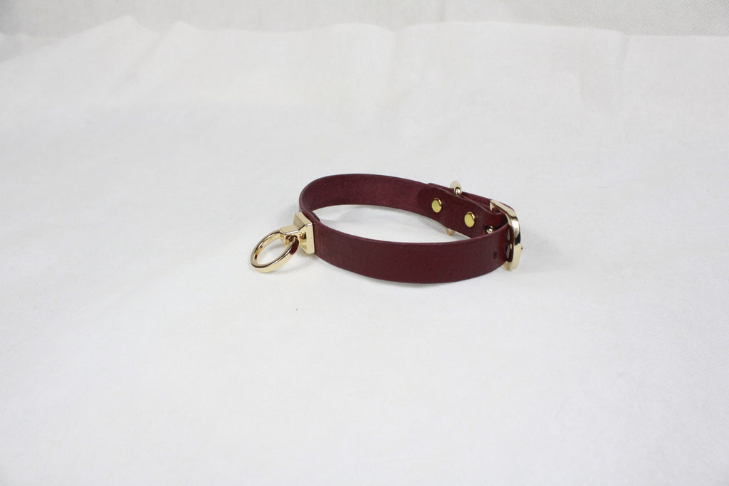 Halsbänner fir Fraen Mintgréng Lieder O-Ring Choker Halsband fir BDSM Spill