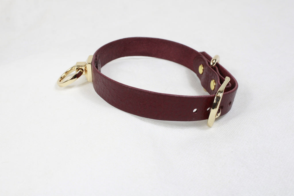 Halsbänner fir Fraen Mintgréng Lieder O-Ring Choker Halsband fir BDSM Spill