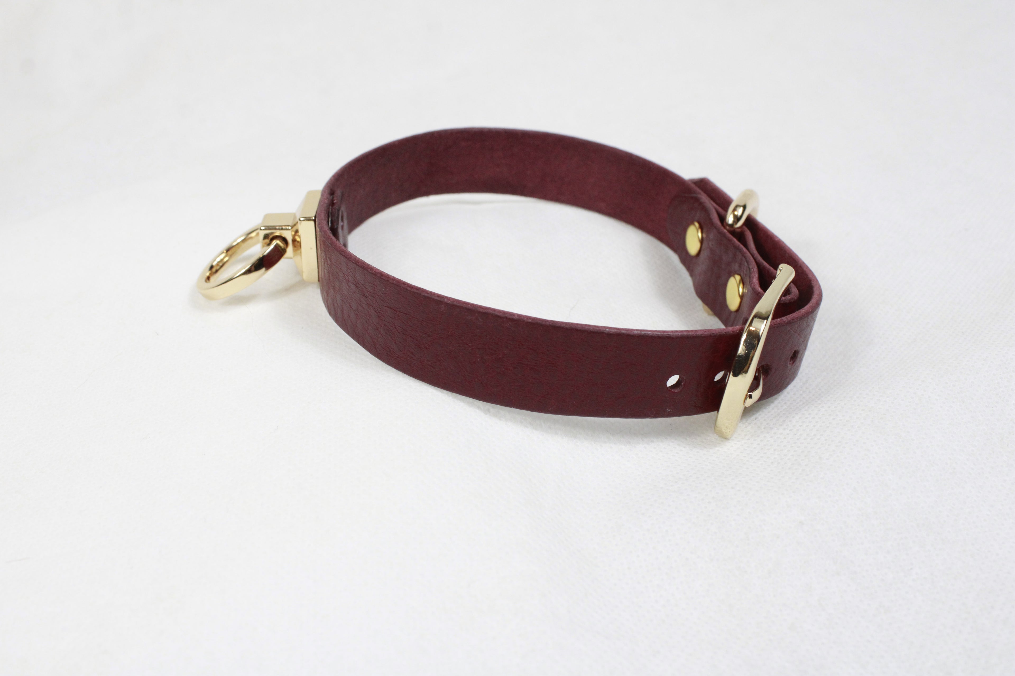 Halsbänner fir Fraen Mintgréng Lieder O-Ring Choker Halsband fir BDSM Spill