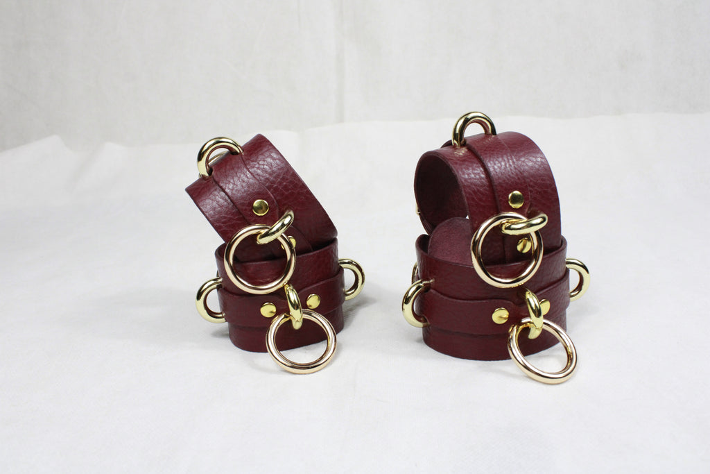 Wrist Cuffs- Adjustable Wrist  Ankle Restraints for BDSM Play