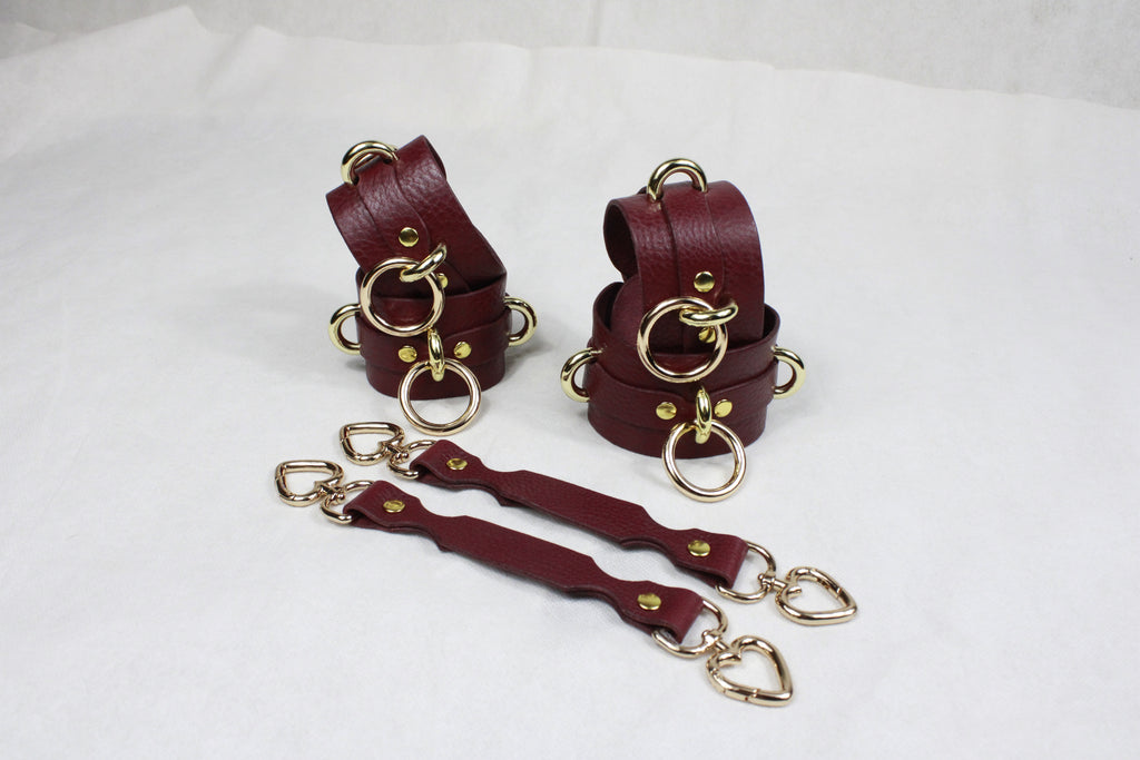 Wrist Cuffs- Adjustable Wrist  Ankle Restraints for BDSM Play