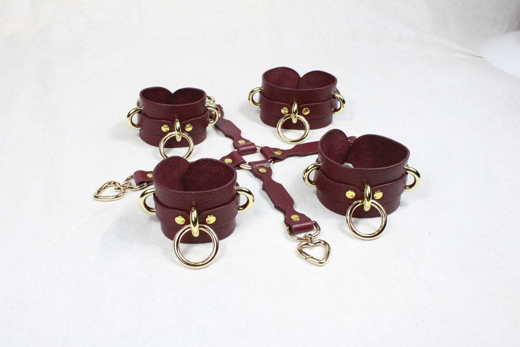 Wrist Cuffs- Adjustable Wrist  Ankle Restraints for BDSM Play