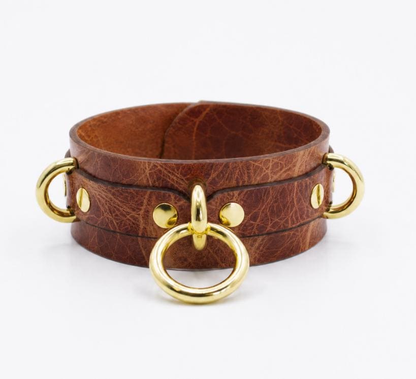 Men's Leather O-Ring Choker – BDSM Collar For Men Day