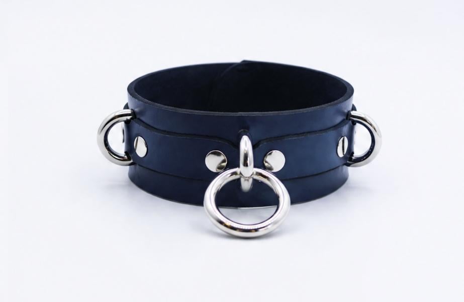 Men's Leather O-Ring Choker – BDSM Collar For Men Day