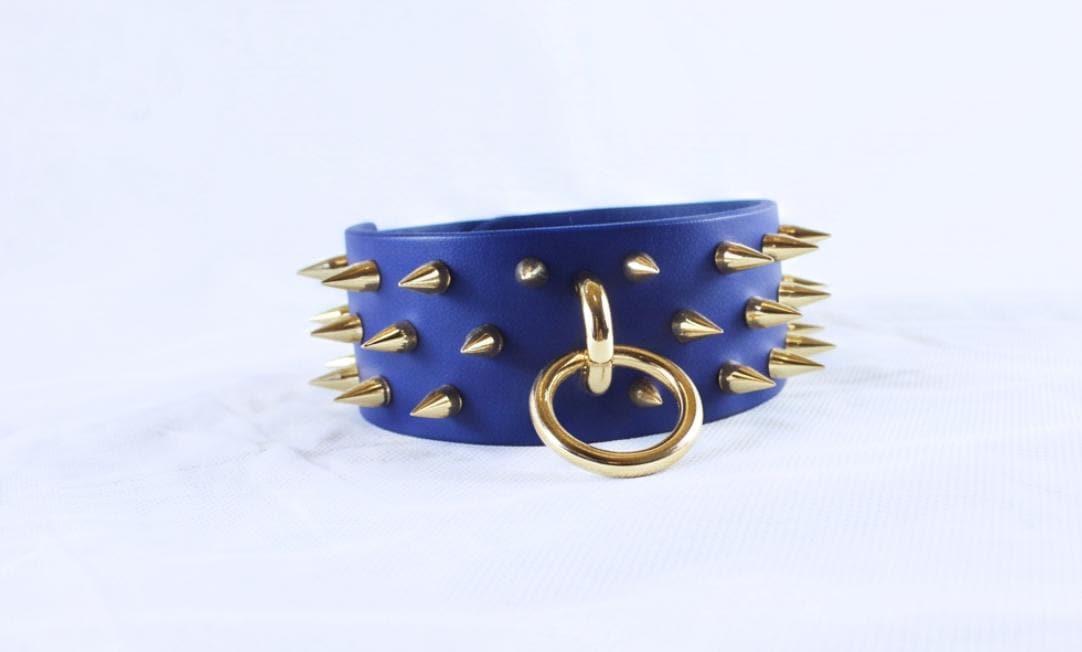 Men Spiked Leather, Collar – Bdsm Collar For Men Spiked Neckband,
