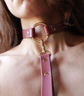 Discreet day collar leather choker for submissive jewelry, enhancing intimacy and style in bondage gear.