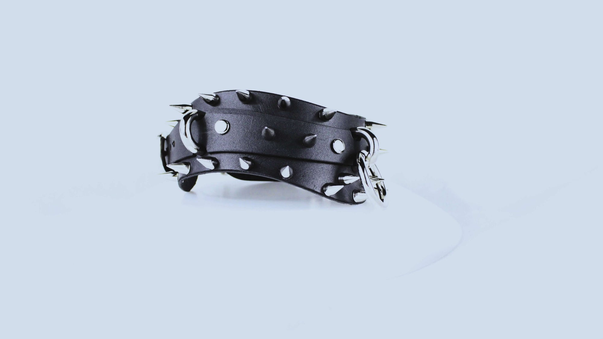 Spiked BDSM Collar – Leather BDSM Choker Gothic Posture Collar